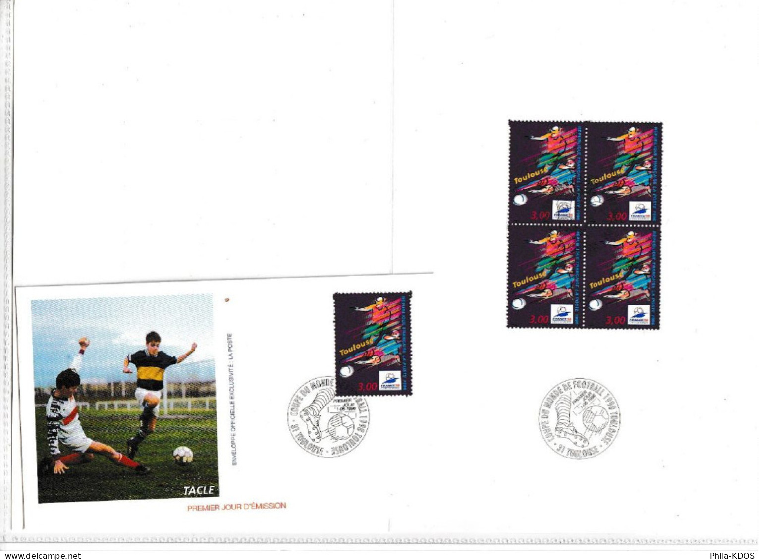 (Faciale 22.50 €)  Lot " STADES DE LA COUPE DU MONDE DE FOOTBALL " Sur 10 Encarts Et Enveloppes 1er Jour FDC A Saisir ! - 1998 – Frankreich