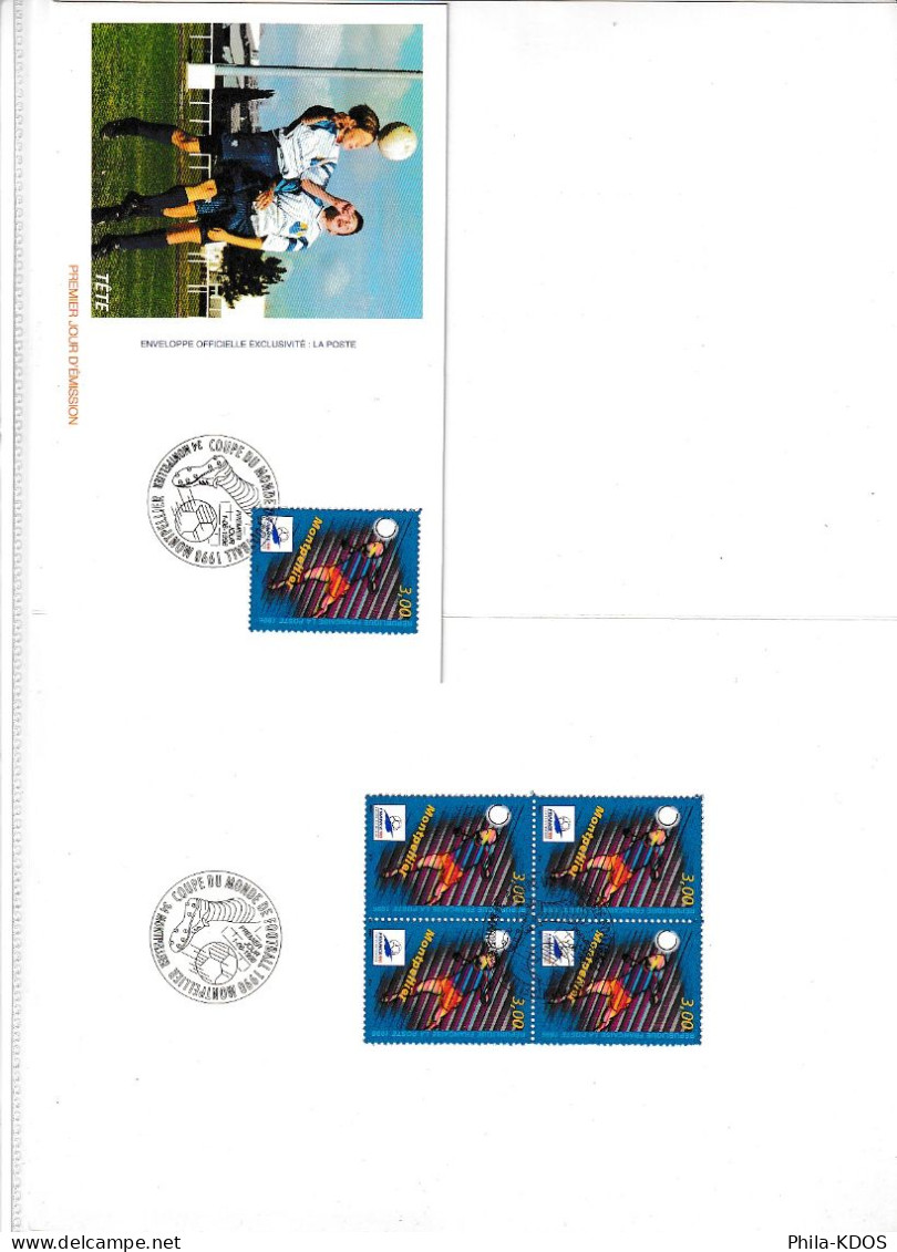 (Faciale 22.50 €)  Lot " STADES DE LA COUPE DU MONDE DE FOOTBALL " sur 10 Encarts et Enveloppes 1er jour FDC A saisir !