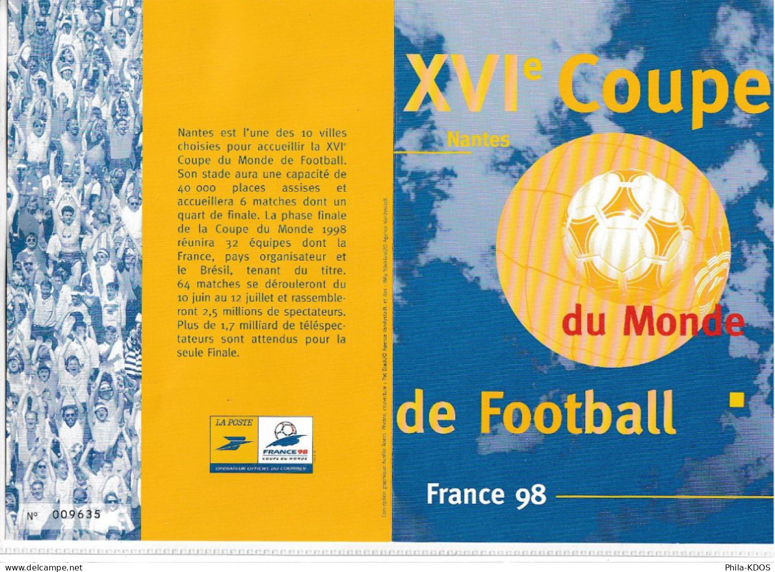 (Faciale 22.50 €)  Lot " STADES DE LA COUPE DU MONDE DE FOOTBALL " sur 10 Encarts et Enveloppes 1er jour FDC A saisir !