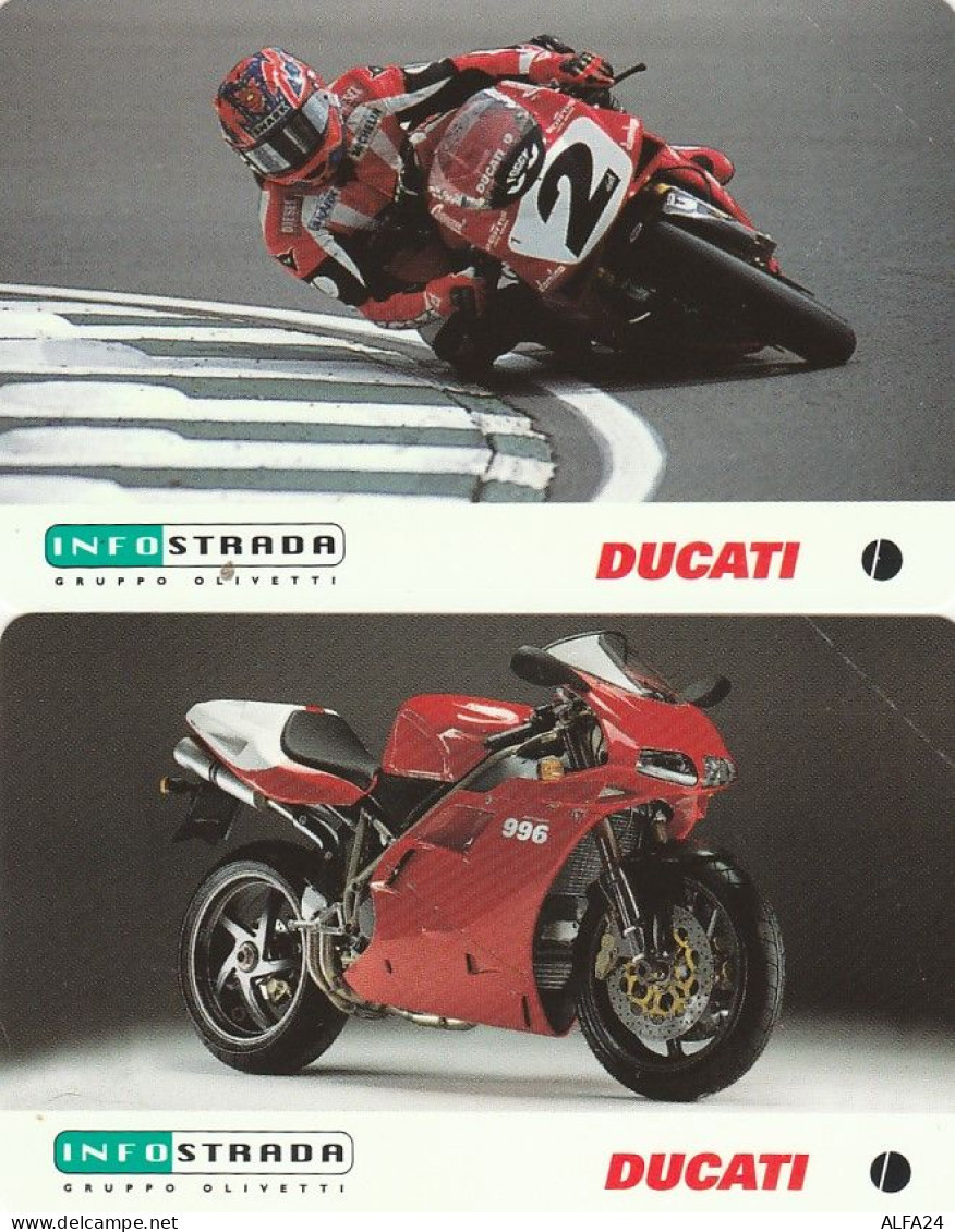 COPPIA SCHEDE TELEFONICHE NUOVE INFOSTRADA DUCATI - [2] Handy-, Prepaid- Und Aufladkarten