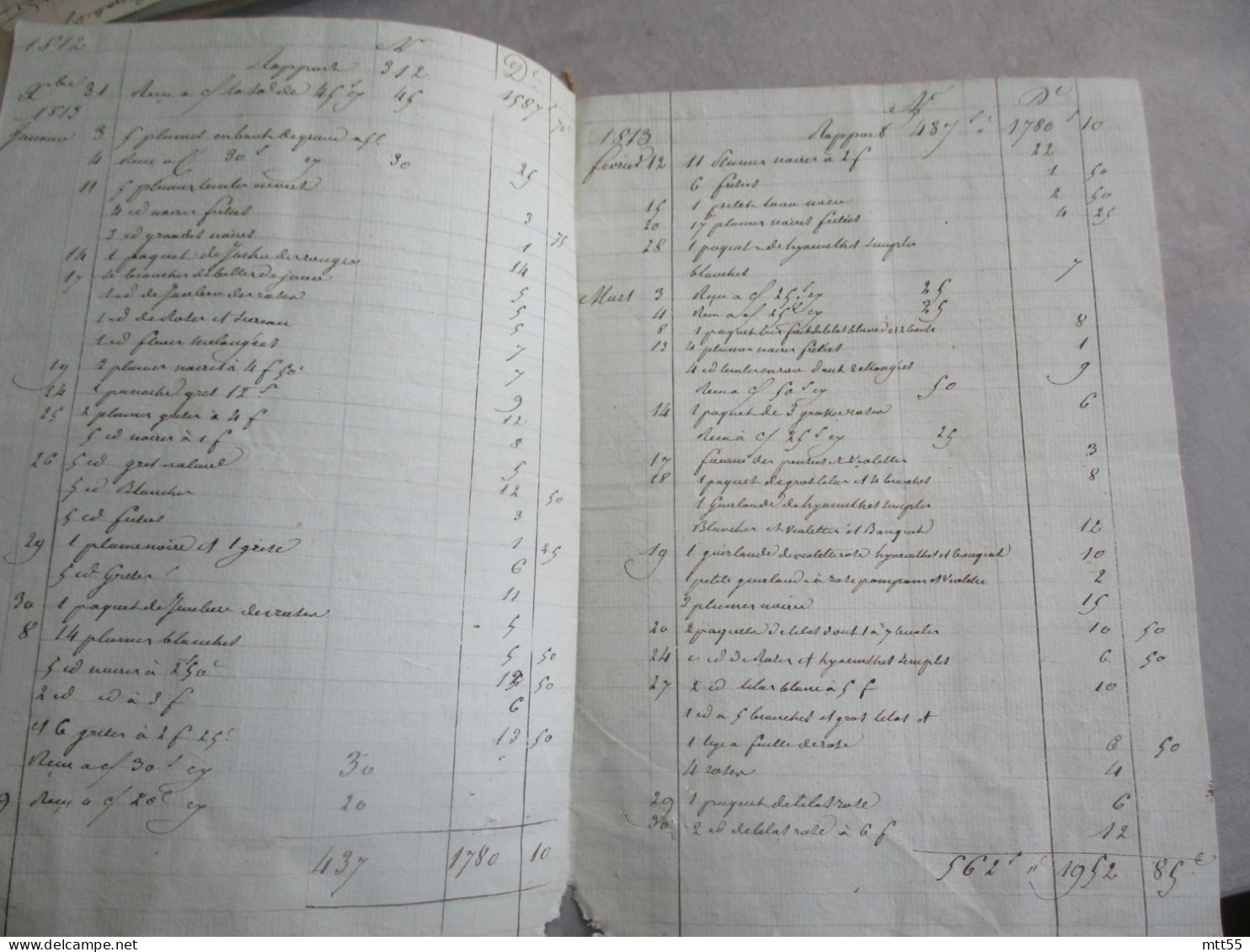 1813 MANUSCRIT  FACTURE RECAPITULATIF DEPENSE SOMMATION  PAIEMENT TIMBRE FISCAL - Manuskripte