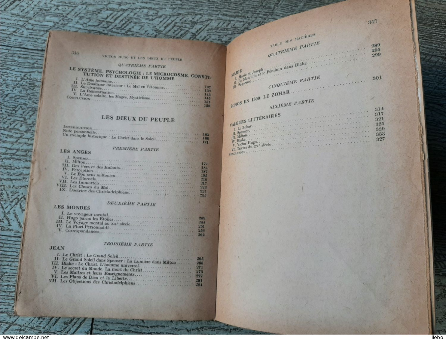 Victor Hugo Et Les Dieux Du Peuple Denis Saurat 1948 Occultisme ésotérisme - Esoterismo