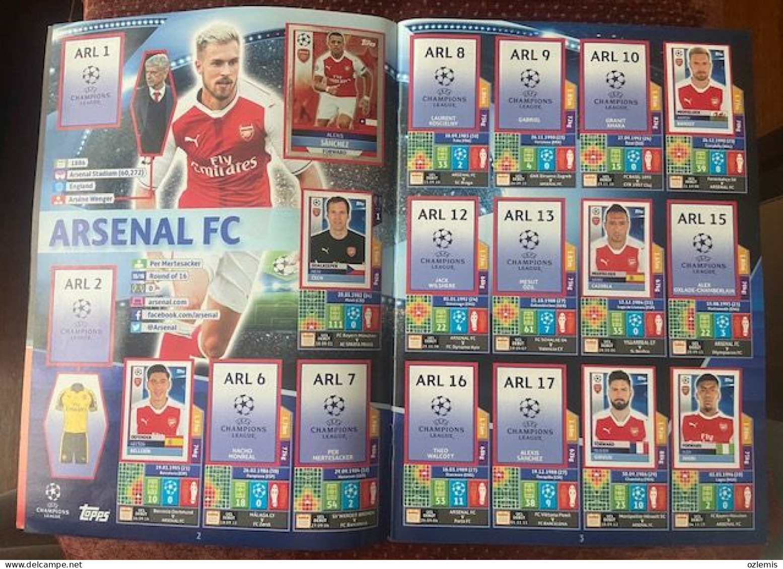 2016/17, TOPPS ,CHAMPIONS LEAGUE ,STICKER -ALBUM - Other & Unclassified