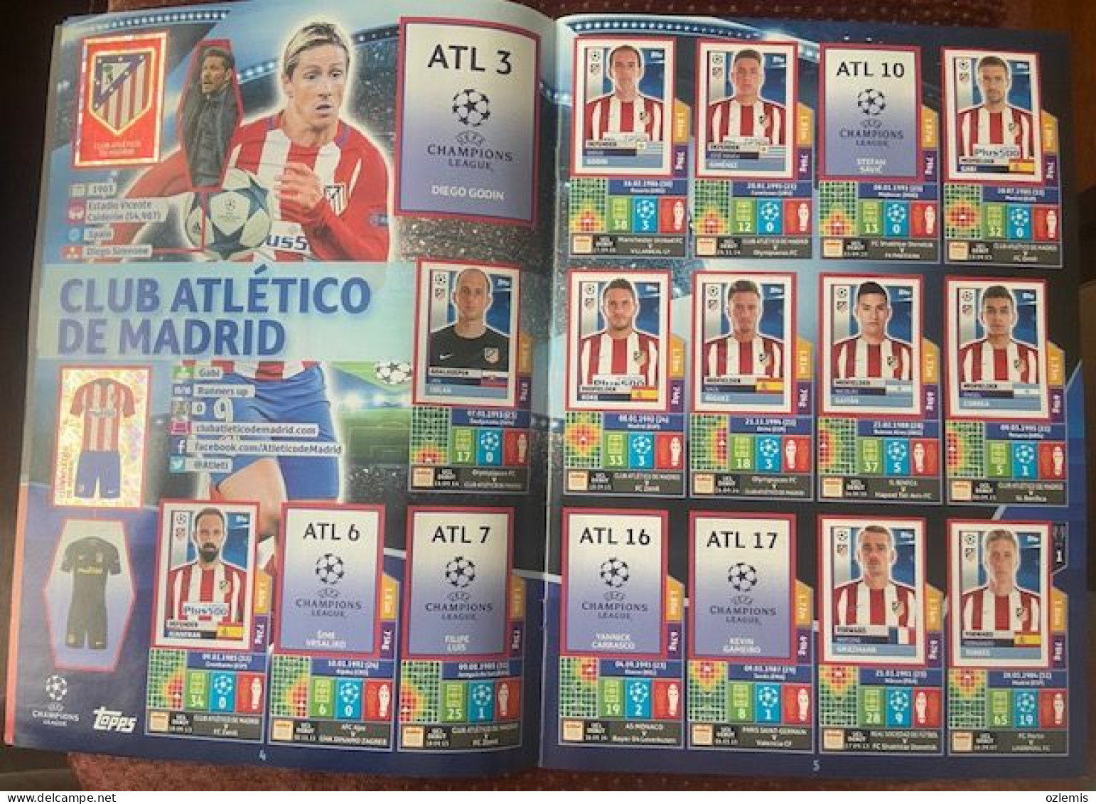 2016/17, TOPPS ,CHAMPIONS LEAGUE ,STICKER -ALBUM - Other & Unclassified