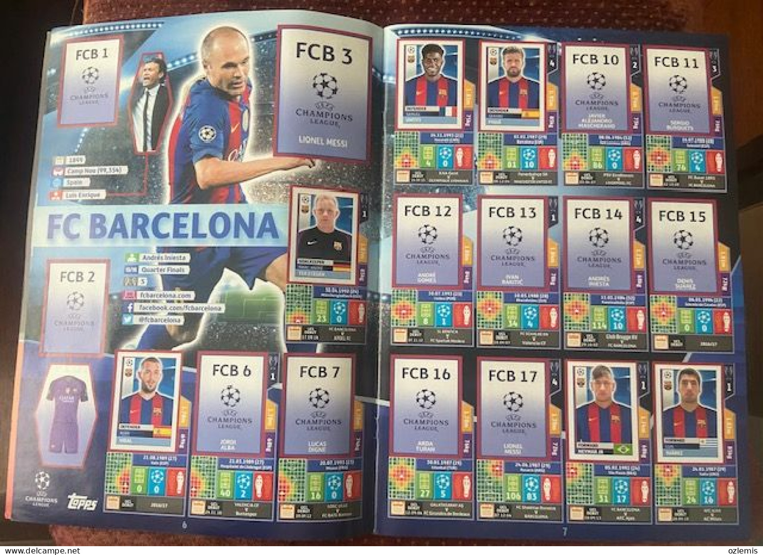 2016/17, TOPPS ,CHAMPIONS LEAGUE ,STICKER -ALBUM - Other & Unclassified