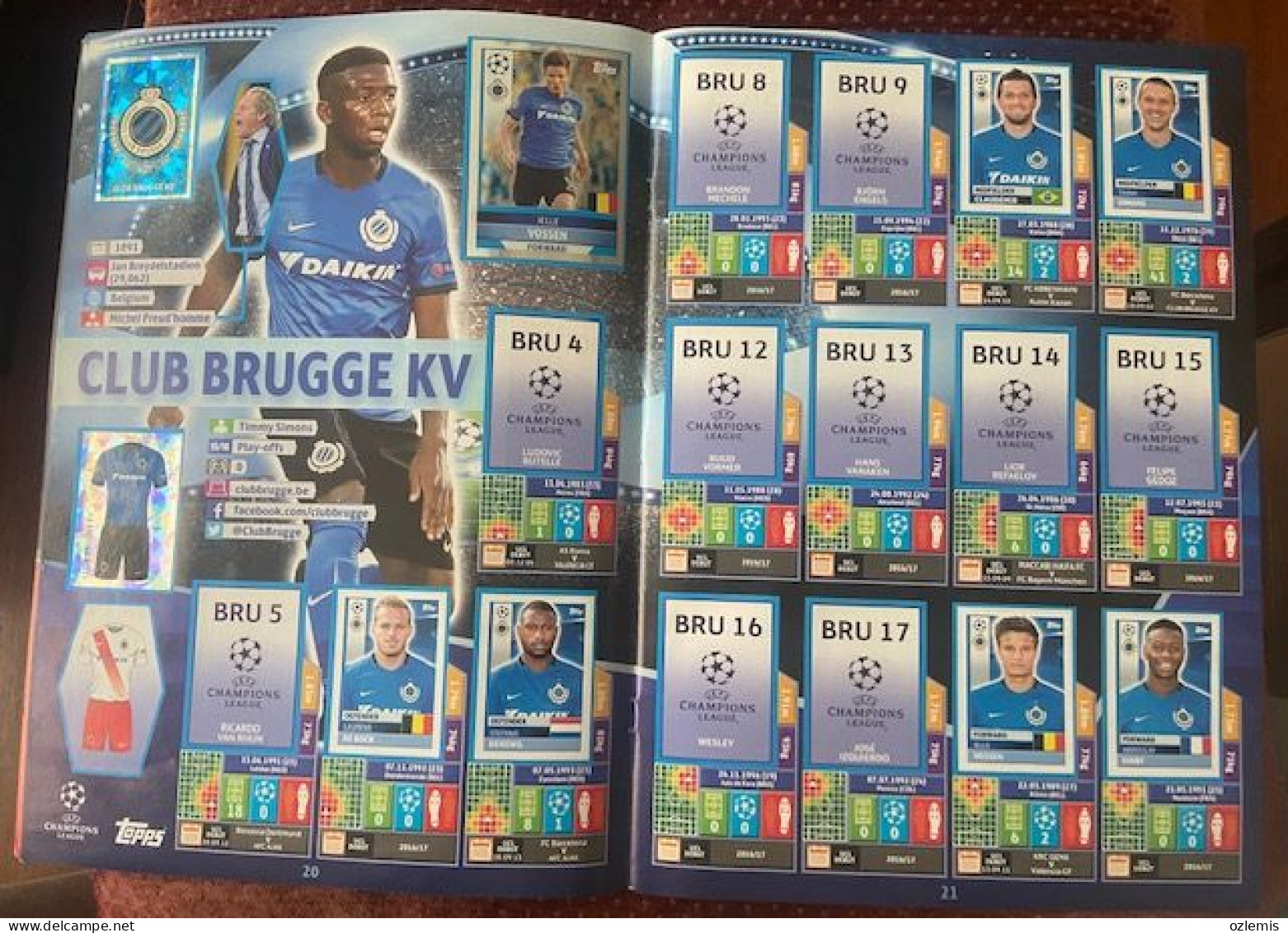 2016/17, TOPPS ,CHAMPIONS LEAGUE ,STICKER -ALBUM