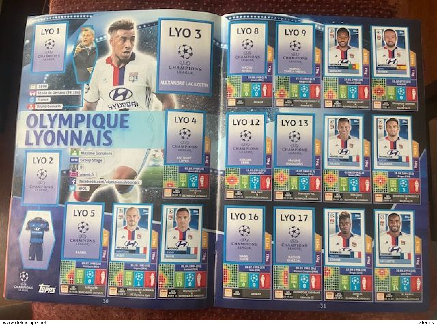 2016/17, TOPPS ,CHAMPIONS LEAGUE ,STICKER -ALBUM