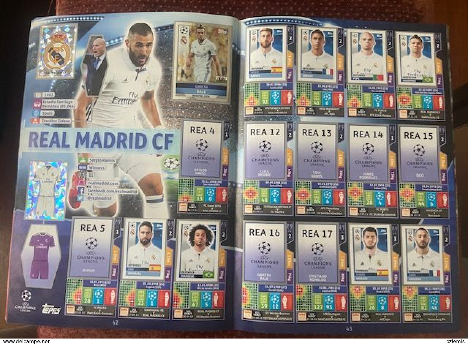 2016/17, TOPPS ,CHAMPIONS LEAGUE ,STICKER -ALBUM