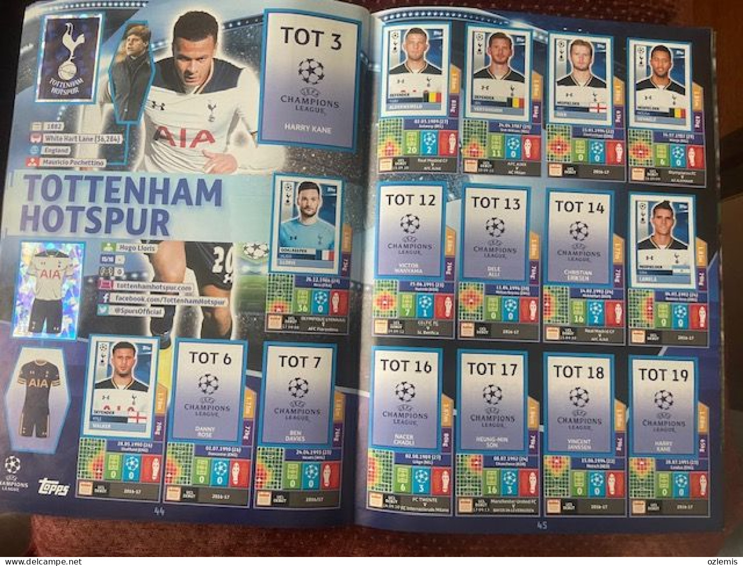 2016/17, TOPPS ,CHAMPIONS LEAGUE ,STICKER -ALBUM