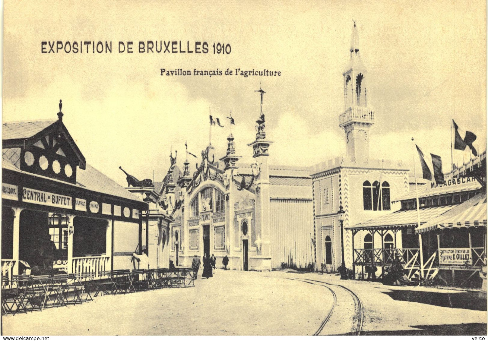 Carte POSTALE  Ancienne De BRUXELLES - Exposition Universelle De 1910 - Mostre Universali