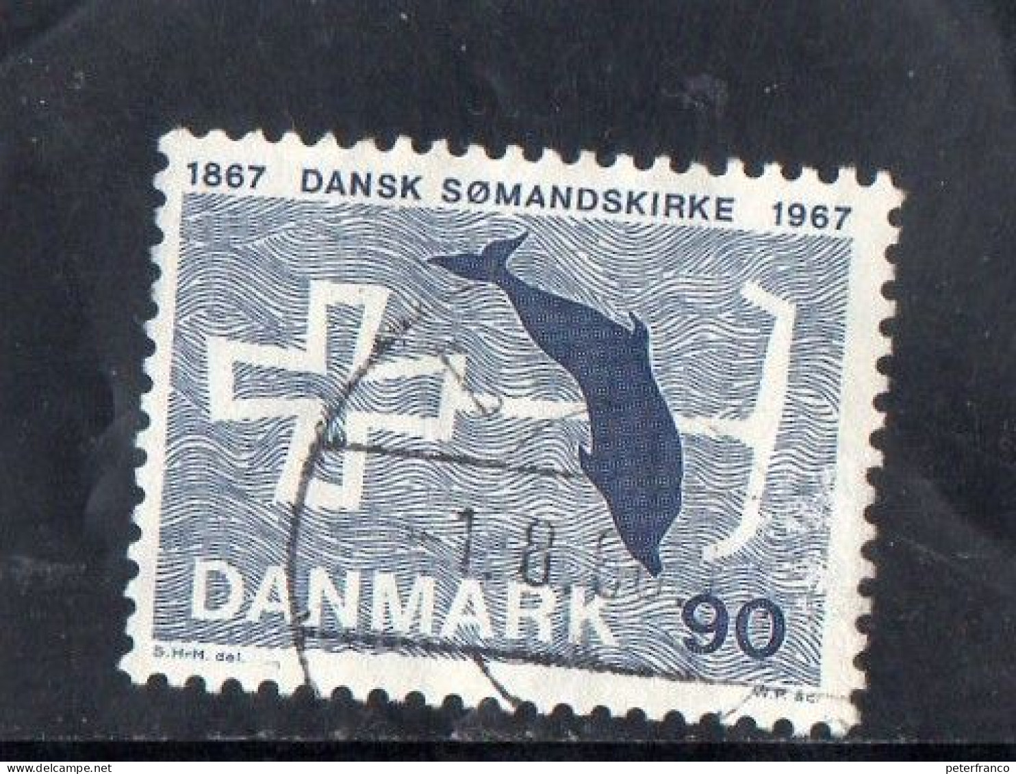 1962 Danimarca - Cent. Chiesa Dei Marinai Danesi - Usado