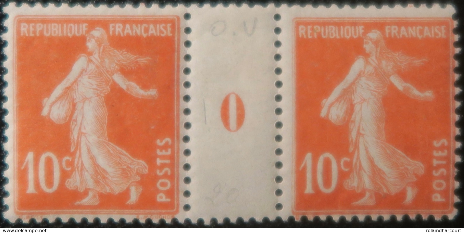 LP2943/51 - FRANCE - 1910 - TYPE SEMEUSE CAMEE - N°138 (millésime 0) TIMBRES NEUFS** Trace D'une Charnière Sur Le Pont - Millesimes