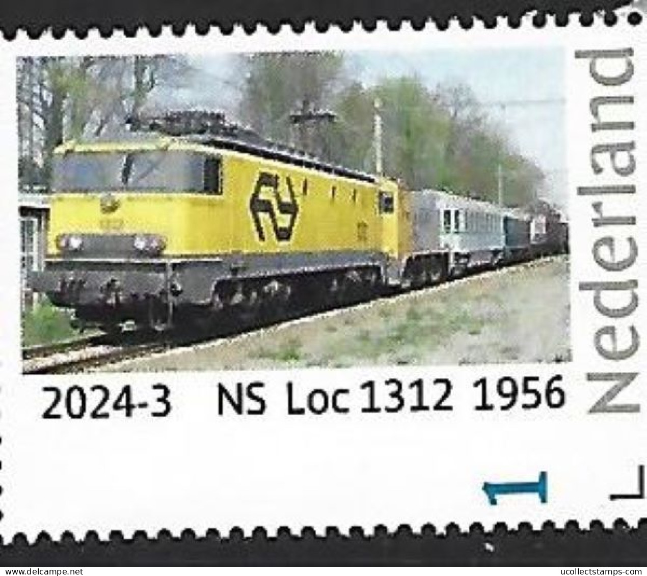 Nederland 2024-3  Trein - Train: NS Loc 1312   1956  Postfris/mnh/sans Charniere - Ongebruikt