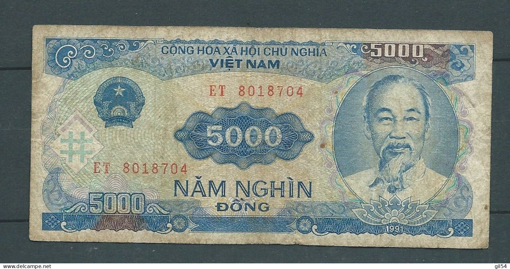 VIETNAM 5000 DONG 1991 - ET 8018704  - Laura 9324 - Viêt-Nam