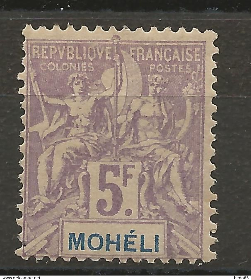 MOHELI N° 16 NEUF*  TRACE DE CHARNIERE  / Hinge  / MH - Unused Stamps