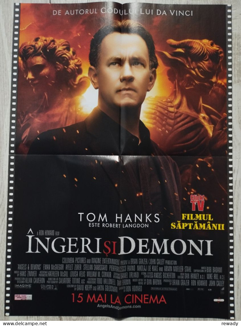 Tanara Sexi - Young Lady - Semi Nude -Tom Hanks - Angels & Demons - Poster - Affiche (385x535 Mm) - Affiches & Posters
