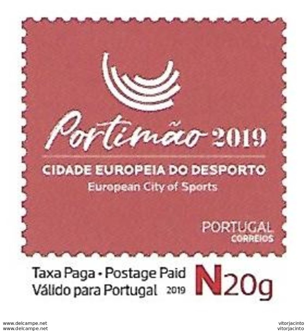 PORTUGAL - Entier Postal - "Postage Paid" - Portimão 2019 European City Of Sports - Entiers Postaux