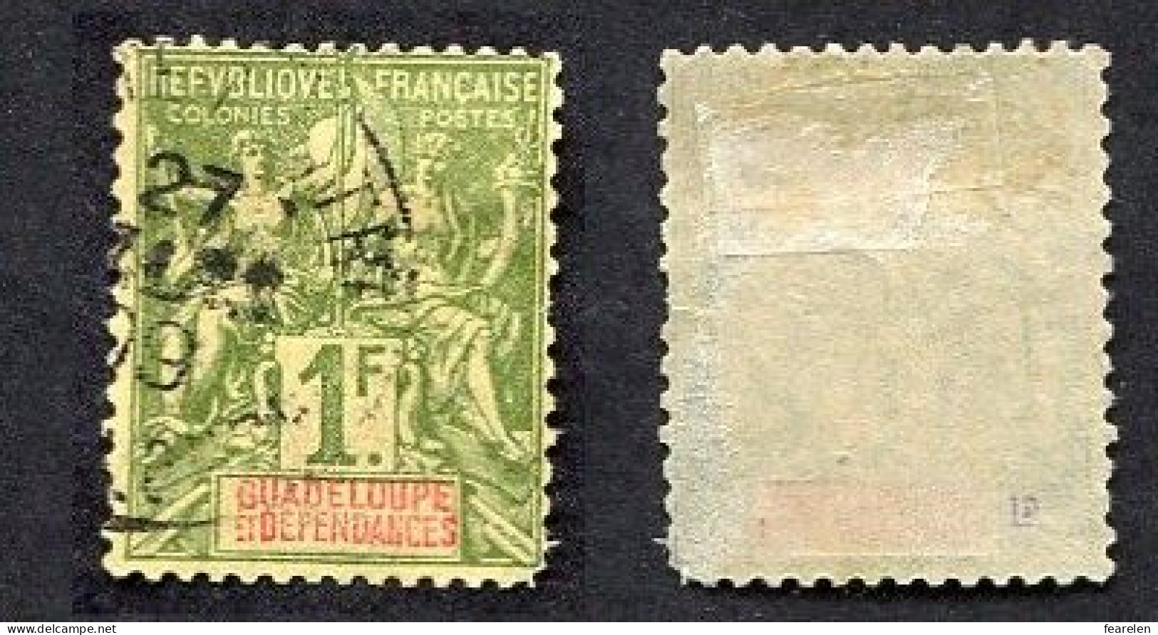 Colonie Française, Guadeloupe N°39 Oblitéré, Qualité Beau - Used Stamps