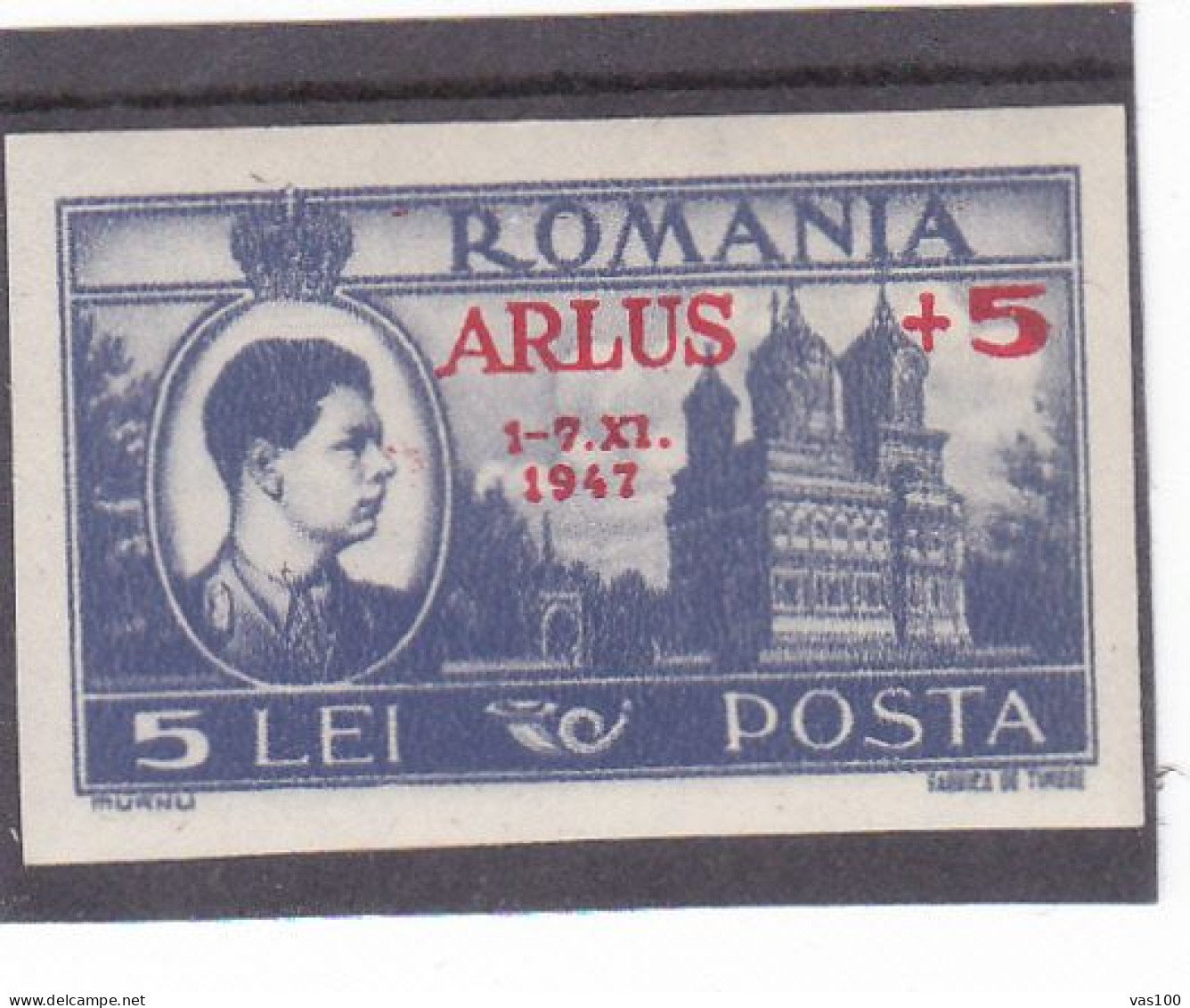 A.R.L.U.S. 1947 MI.Nr.1084 OVERPRINT ,MNH ROMANIA - Ongebruikt