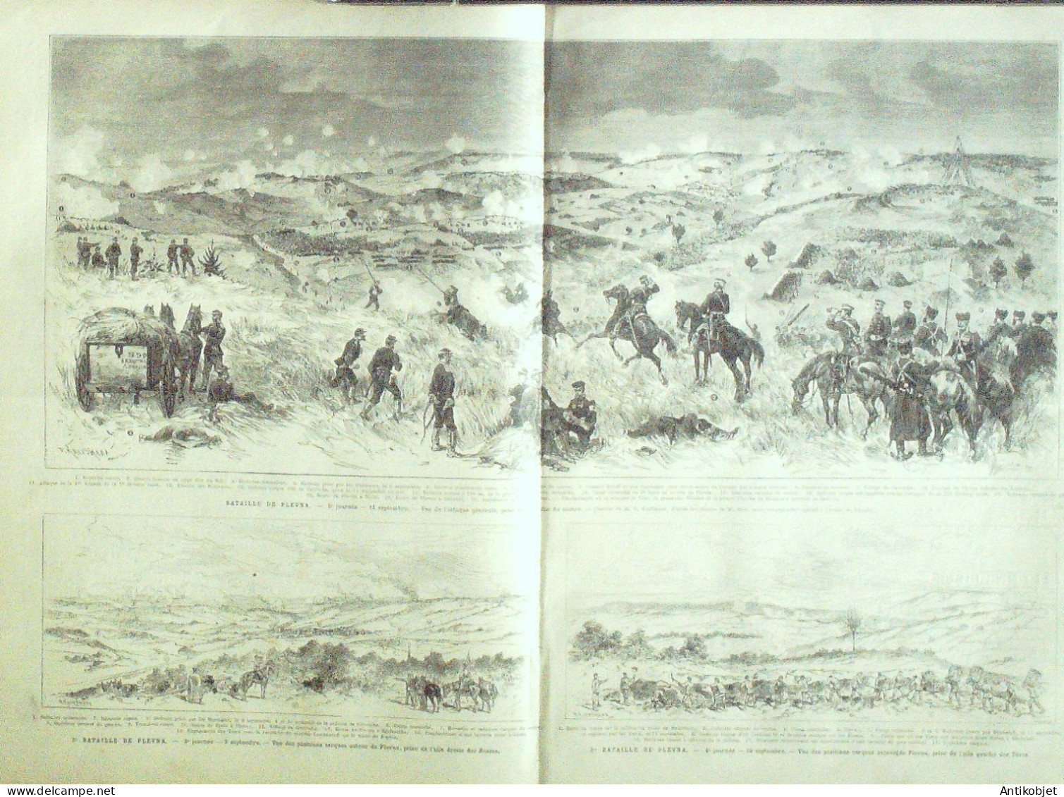 Le Monde Illustré 1877 N°1070 Bulgarie Plevna Pélichat Poradin Arles (13) - 1850 - 1899