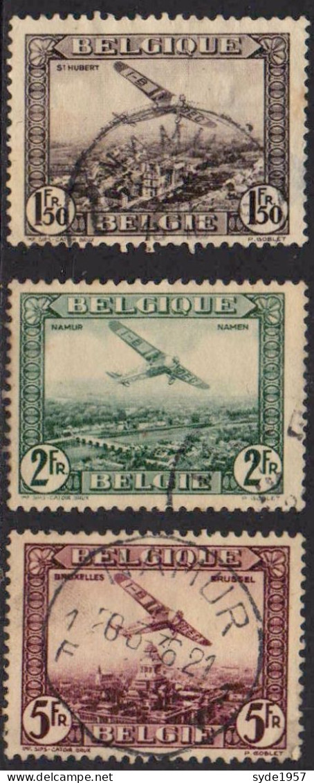 Belgique Poste Aérienne De 1930 à 1954 9 Timbres Oblitérés,  Liste COB Ci-dessous :(cote Totalle > à 10€) - Afgestempeld