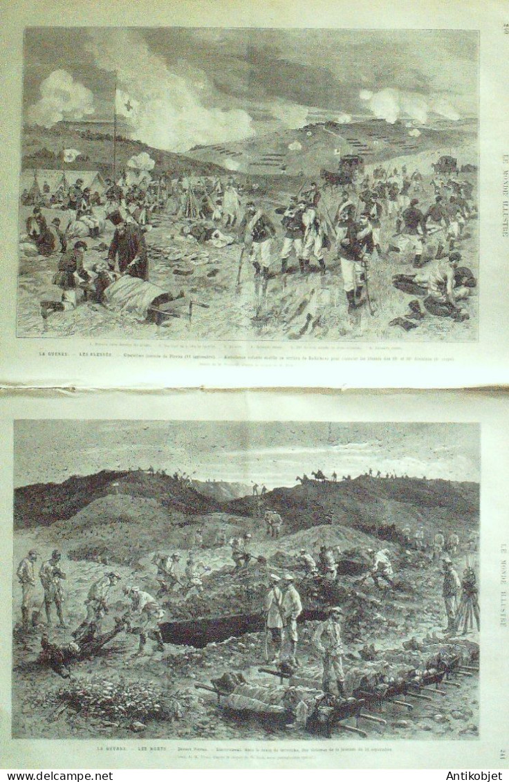 Le Monde Illustré 1877 N°1071 Bulgarie Plevna Lyon (69) Expo - 1850 - 1899