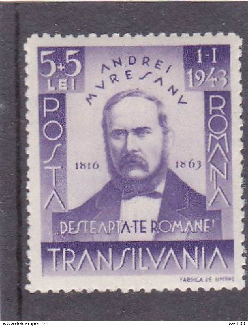 ANDREI MURESIANU 1942 MI.Nr.755 ,MNH ROMANIA - Unused Stamps