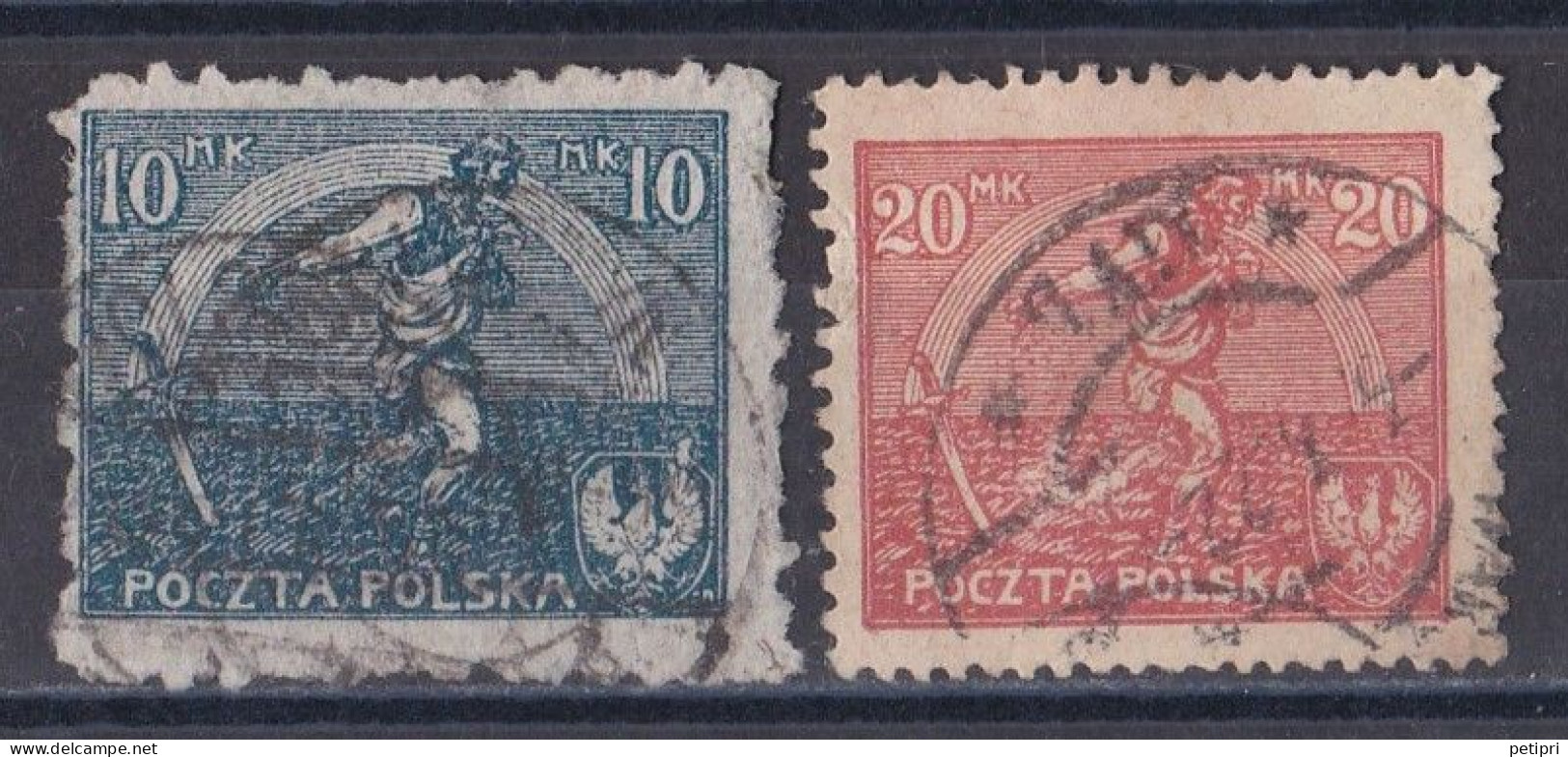 Pologne - République 1919  -  1939   Y & T N °  224   226  Oblitérés - Used Stamps