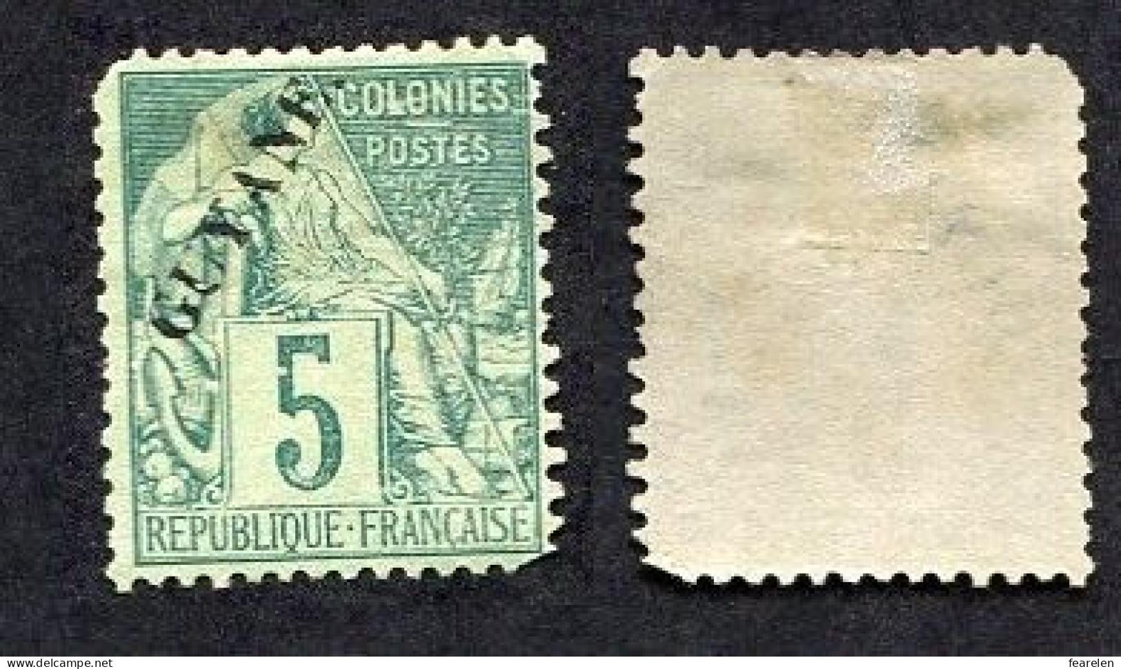 Colonie Française, Guyane N°19 Neuf(*), Qualité Standard - Ungebraucht