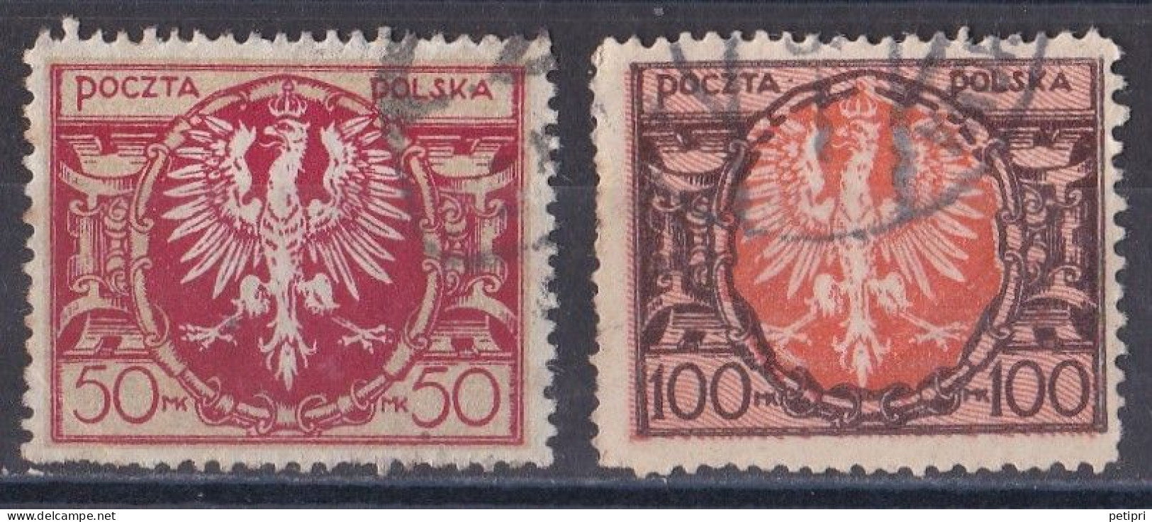 Pologne - République 1919  -  1939   Y & T N °  228  Et  229  Oblitérés - Oblitérés