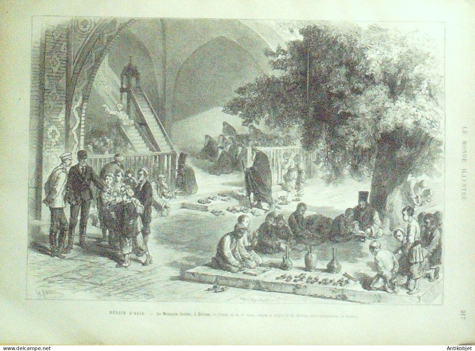Le Monde Illustré 1877 N°1076 Arménie Erivan Viet-Nam Vinh-Long Erzeroum - 1850 - 1899
