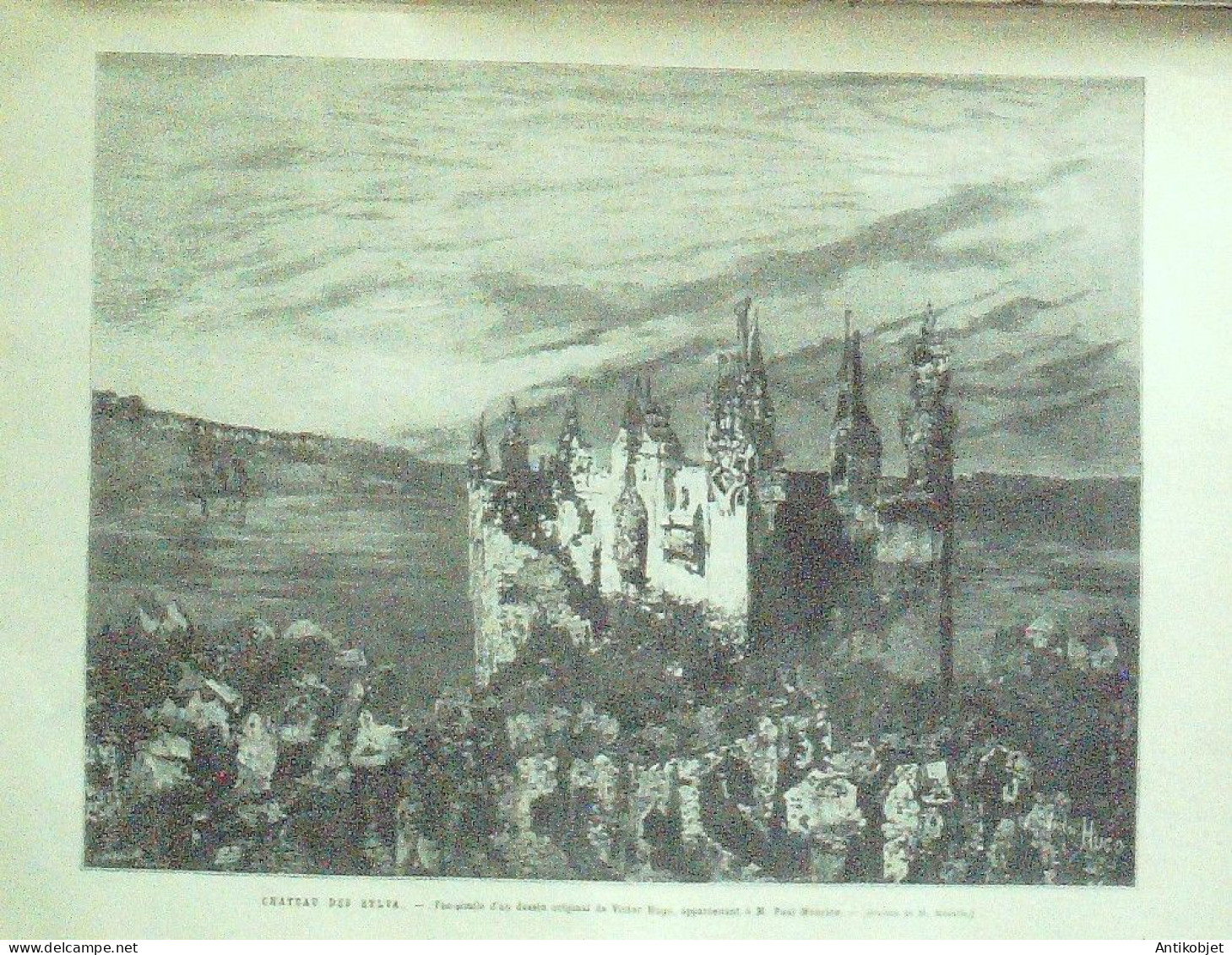 Le Monde Illustré 1877 N°1077 Victo Hugo Hernani Chateau Sylva Sarah Bernhardt - 1850 - 1899