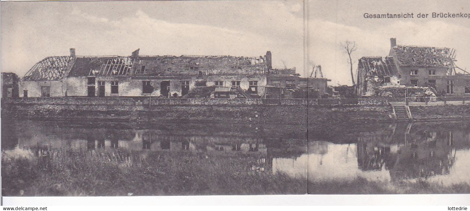 DIKSMUIDE Dixmude Stuivekenskerke SCHOORBAKKE IJzer 3-delige Kaart Duitse Kaart - Diksmuide