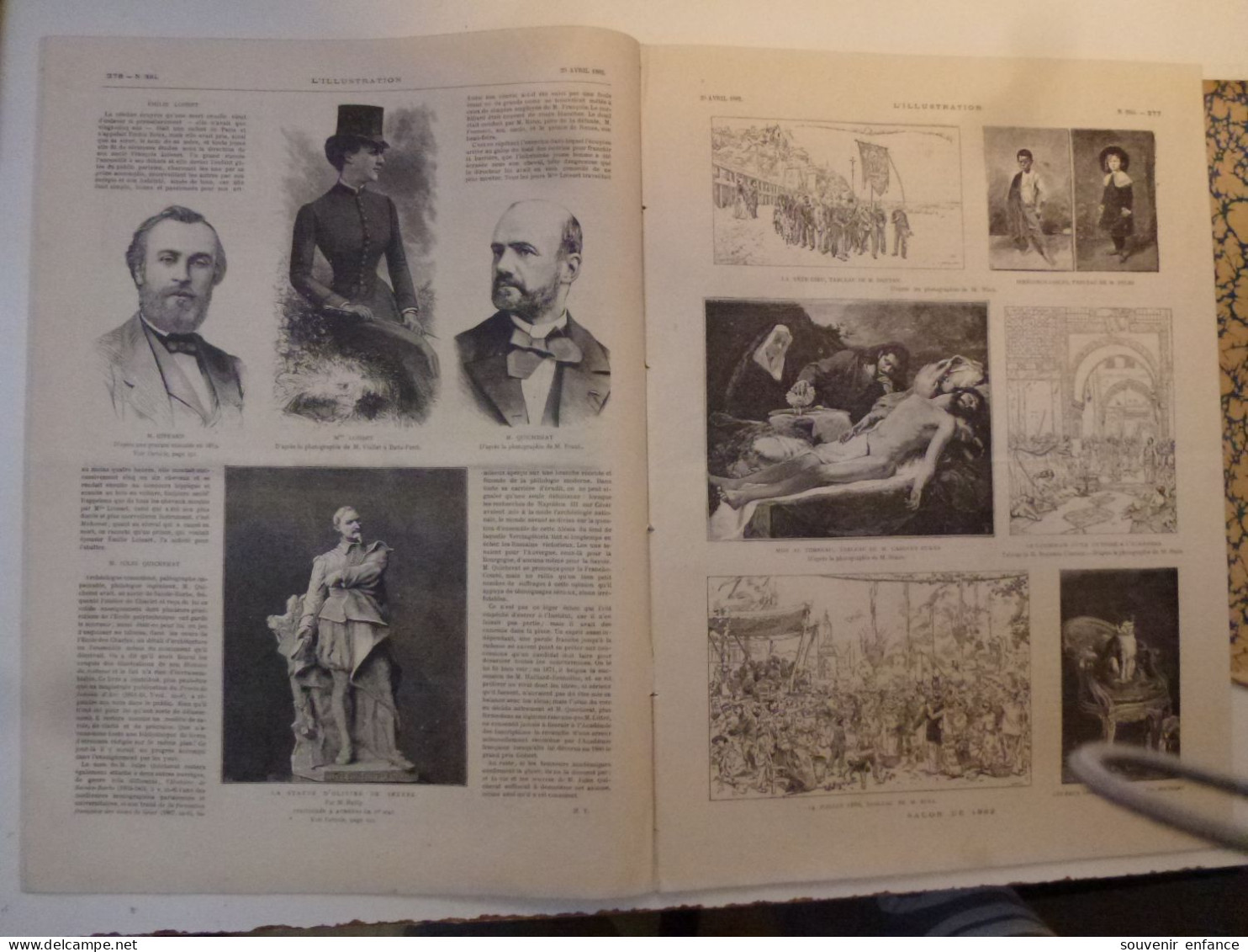 L'Illustration Avril 1882 Robert Darwin Sélection Naturelle Russie Et Russes Salon De 1882 Plan De Chemin De Fer Paris - 1850 - 1899