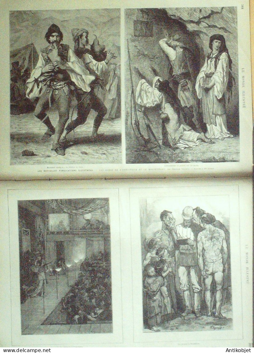 Le Monde Illustré 1877 N°1080 Algérie Palais Trocadéro Rome Vatican - 1850 - 1899