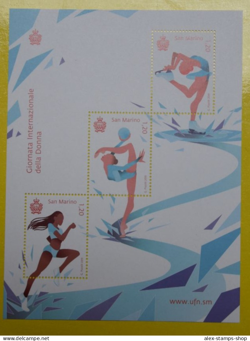 SAN MARINO 2019 Foglietto GIORNATA INTERNAZIONALI DELLA DONNA BF - New Sheet - Unused Stamps