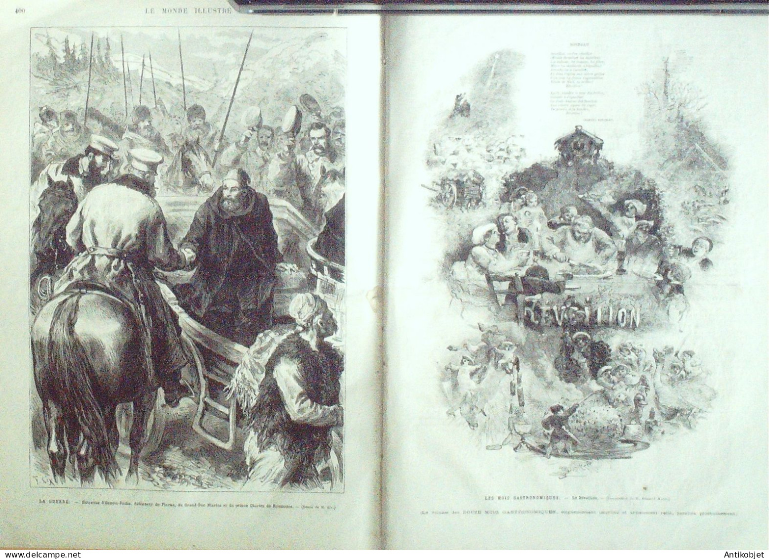 Le Monde Illustré 1877 N°1081 Turquie Osman-Pacha Charles De Roumanie - 1850 - 1899