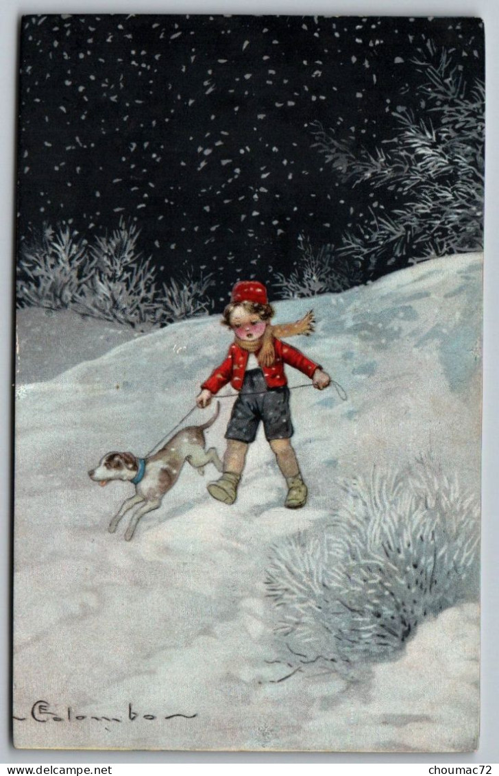 (Illustrateurs) 1589, Colombo E, GAM 3001-1, Enfant Dans La Neige - Colombo, E.