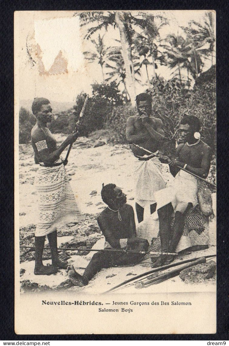 NOUVELLES HEBRIDES - Jeunes Garçon Des Iles Salomon - Vanuatu