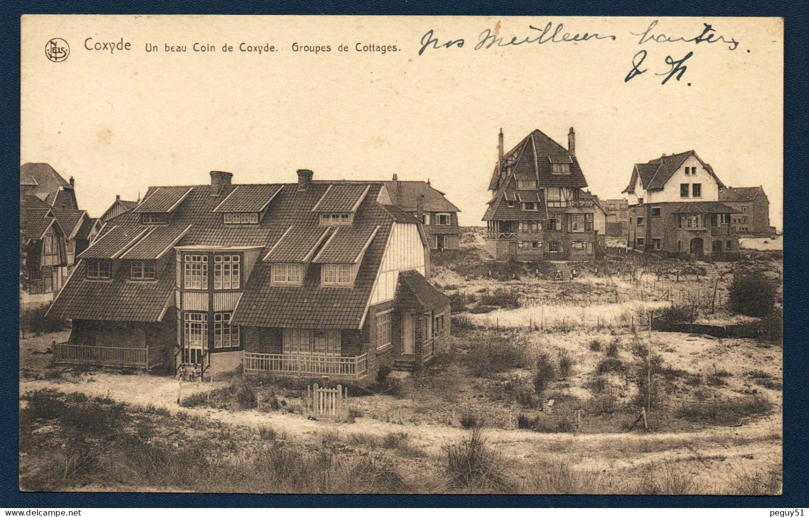 Coxyde. Un Beau Coin De Coxyde. Groupe De Cottages. 1922 - Koksijde