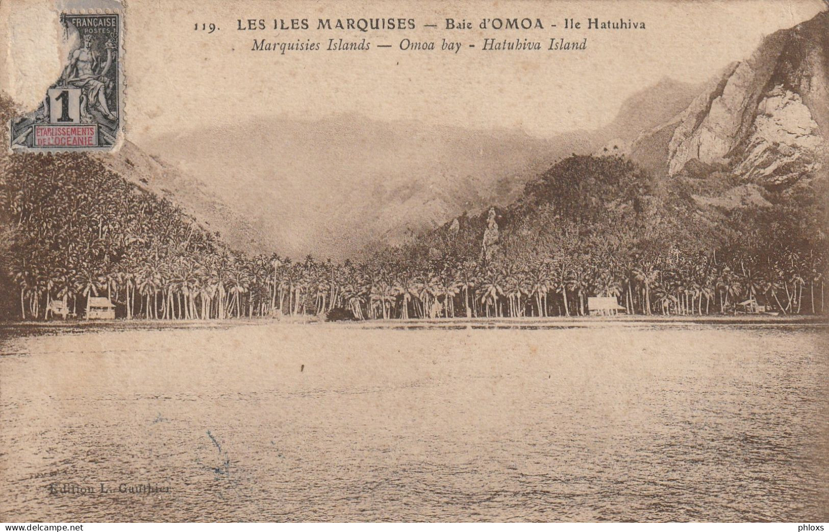 Polynésie Française / Les Iles Marquises / Baie D'Omoa Ile Hatuhiva  / Réf:fm3969 3970 - Polynésie Française