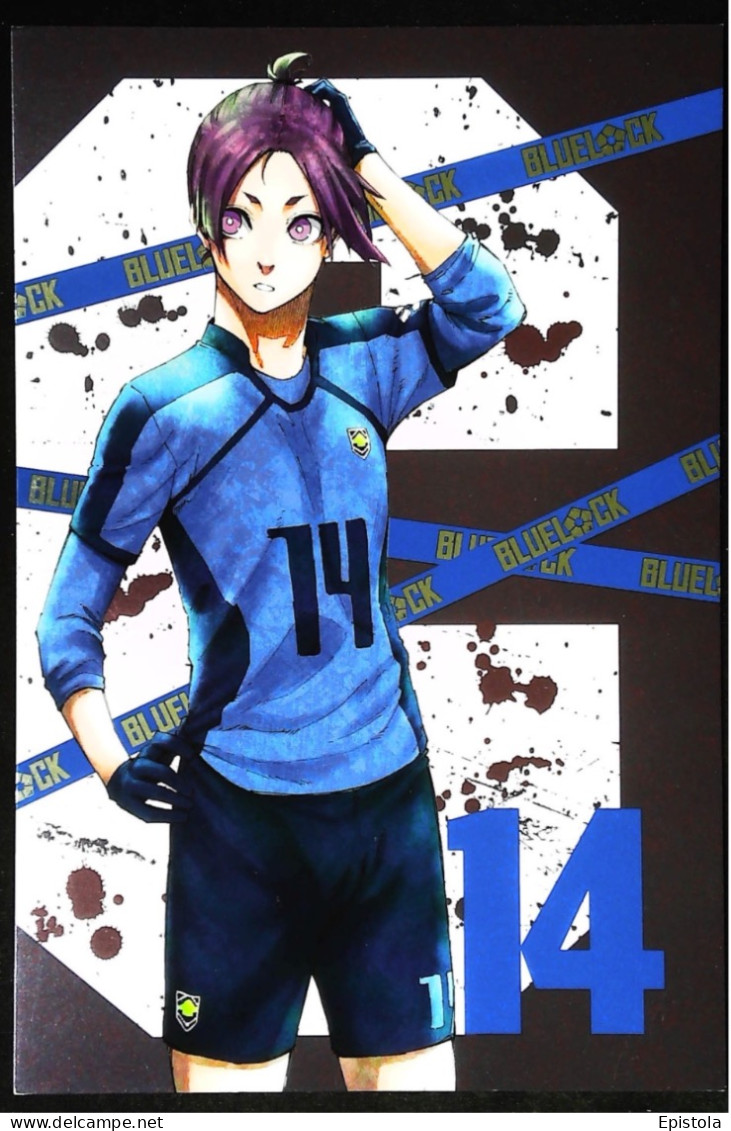 ► BLUE LOCK Manga BD Maxi Carte.  Dim. 18x12 -  Série Football Japon N°14  -Kaneshiro Nomura  Kodansha 2021 - Comics