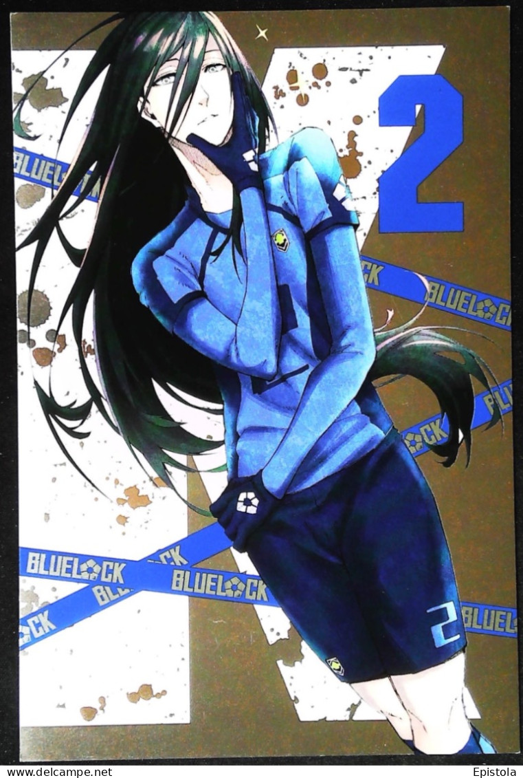 ► BLUE LOCK Manga BD Maxi Carte.  Dim. 18x12 -  Série Football Japon N°2 Gardienne  -Kaneshiro Nomura  Kodansha 2021 - Comics