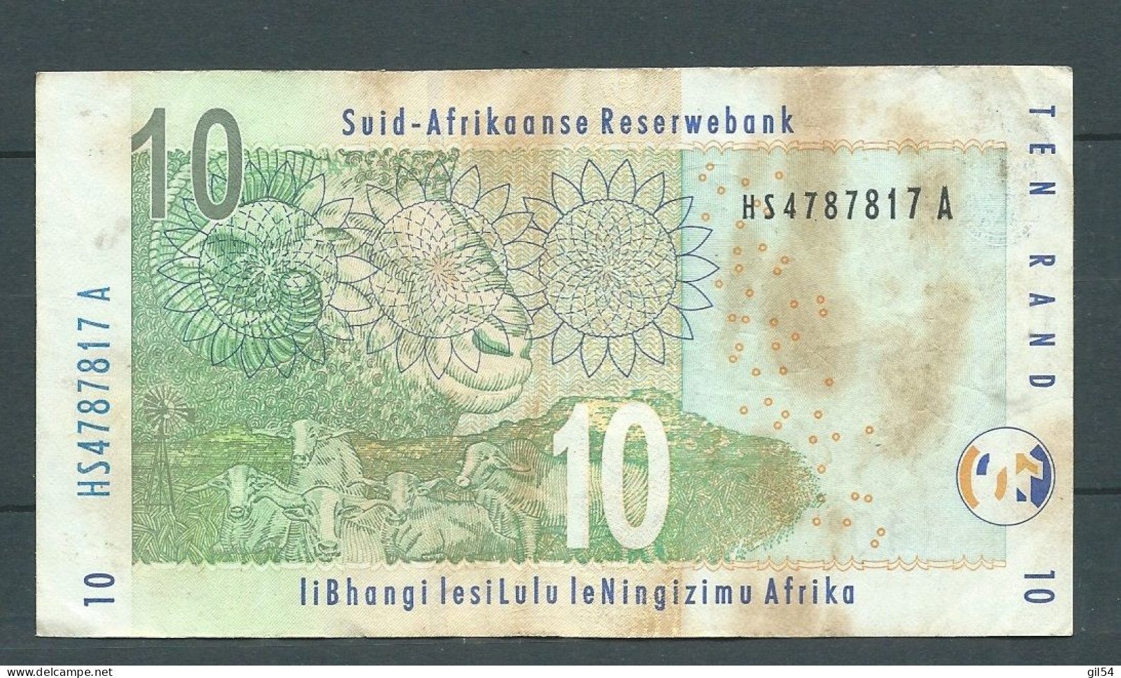 AFRIQUE DU SUD -   SOUTH AFRICA,10 RAND,2005,P.128a -  HS4787817A    Laura 9330 - Sudafrica