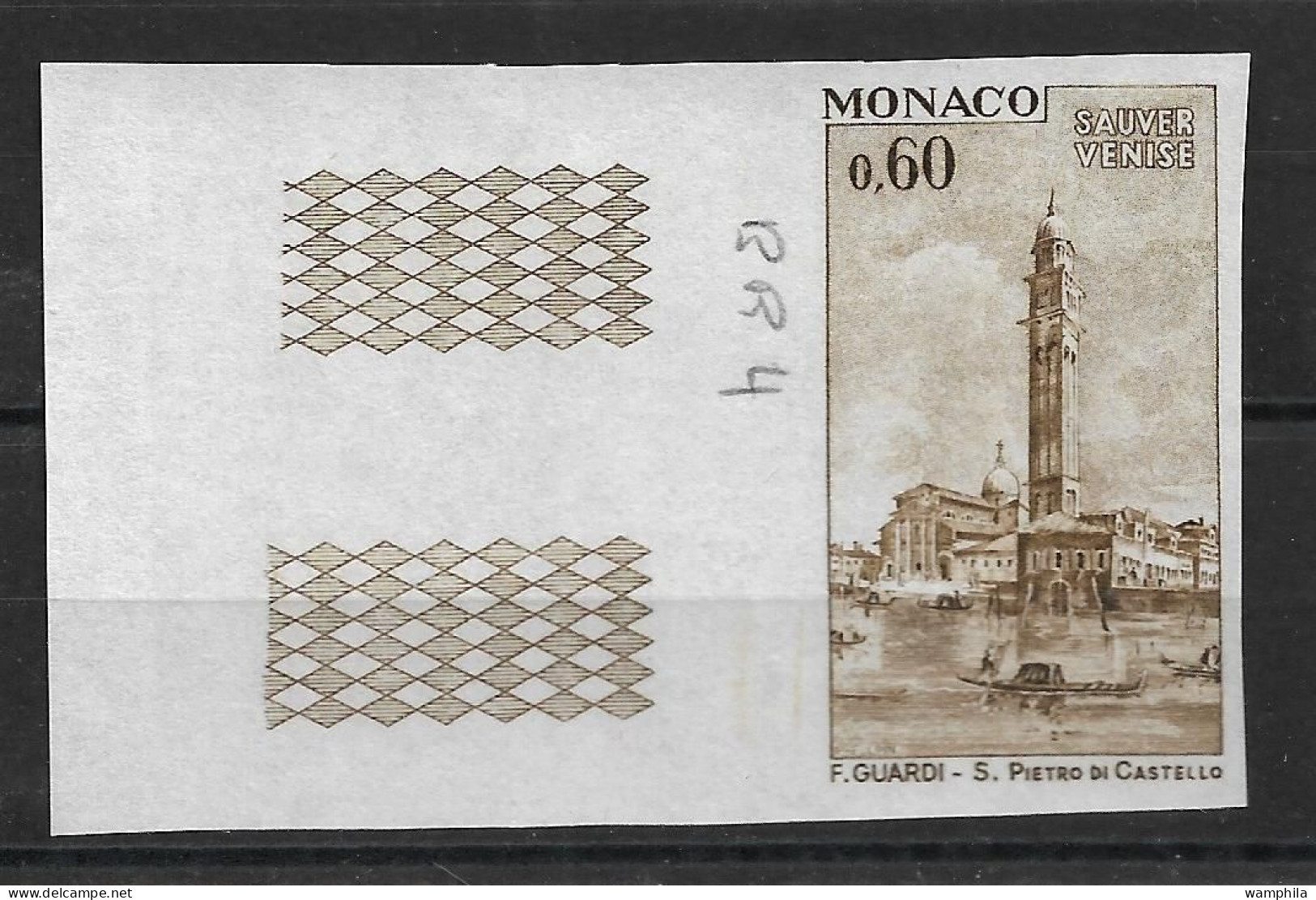 Monaco. 888**. Essais Non Dentelés, Sauver Venise . - Variétés