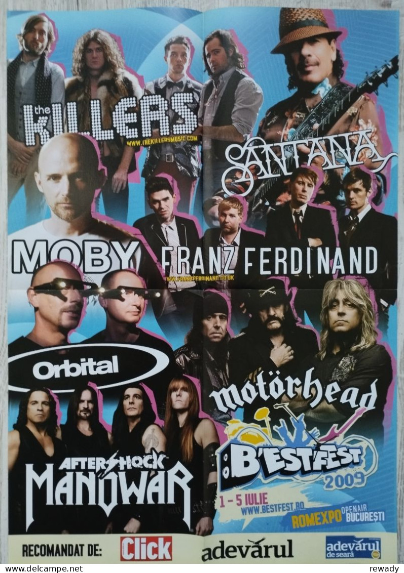 Tanara Sexi - Young Lady - Semi Nude - Killers - Santana - Moby - Motorhead - Poster - Affiche (385x535 Mm) - Manifesti & Poster