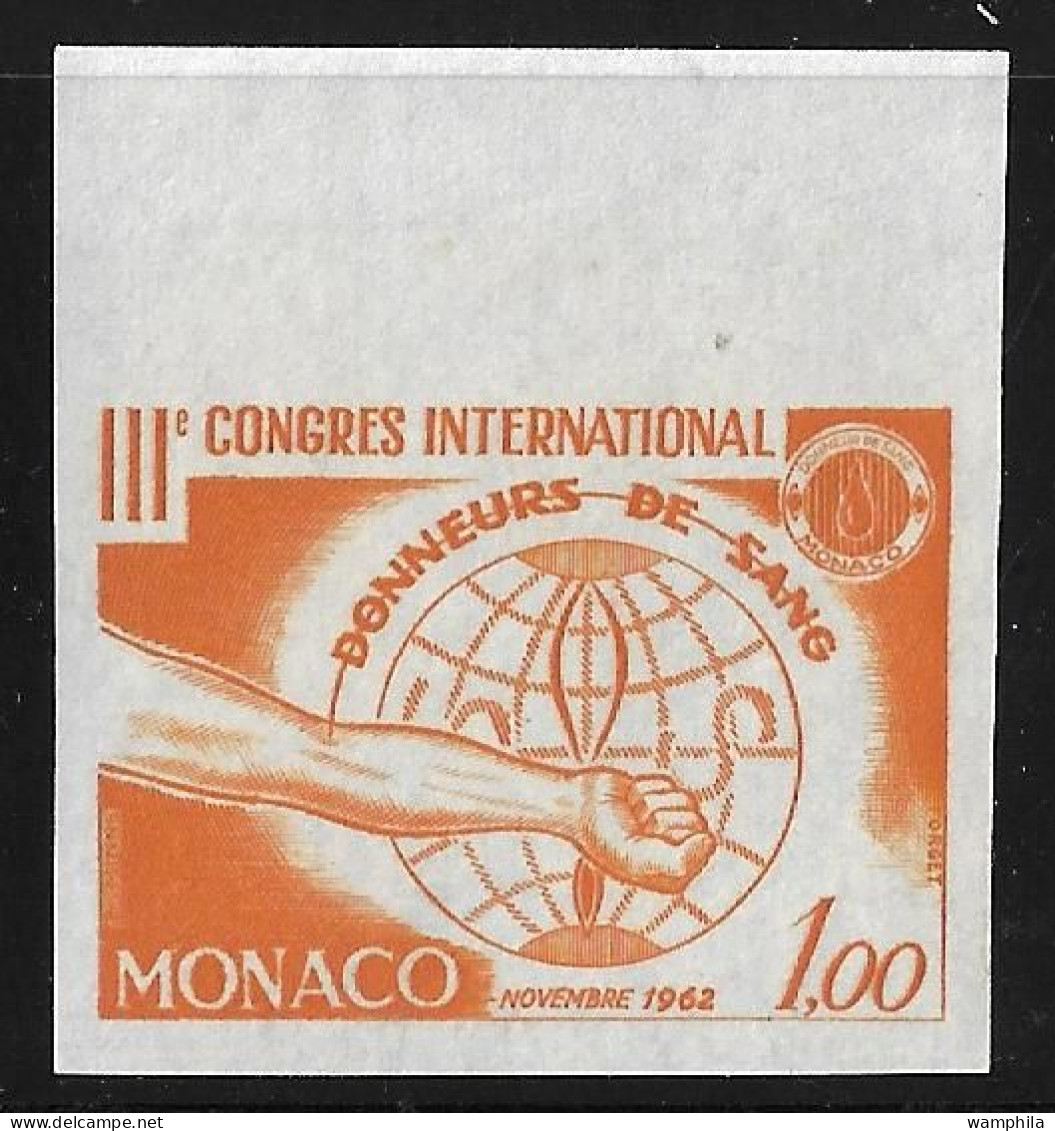 Monaco. 598**. Essais Non Dentelés, Donneurs De Sang . - Variétés