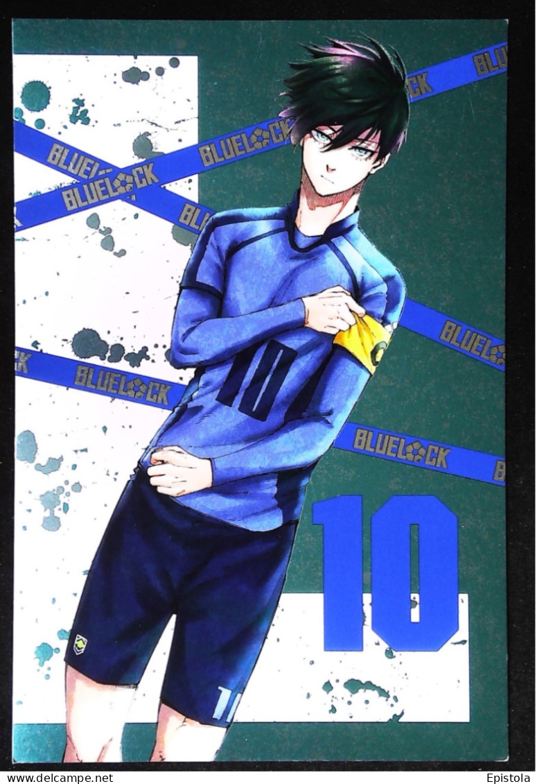 ► BLUE LOCK Manga BD Maxi Carte.  Dim. 18x12 -  Série Football Japon N°10 Capitaine  -Kaneshiro Nomura  Kodansha 2021 - Bandes Dessinées