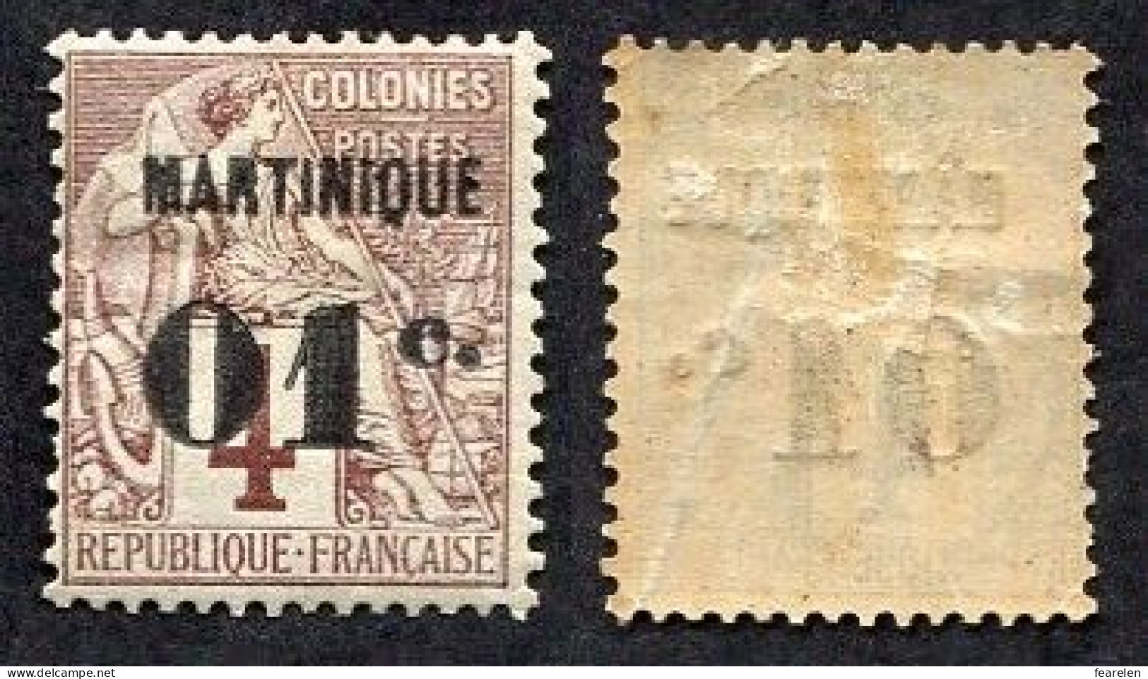 Colonie Française, Martinique N°8 Neuf*, Qualité Très Beau - Ungebraucht