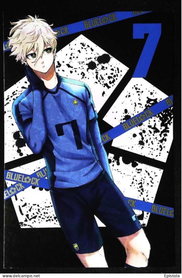 ► BLUE LOCK Manga BD Maxi Carte.  Dim. 18x12 -  Série Football Japon N°7  -Kaneshiro Nomura  Kodansha 2021 - Comics